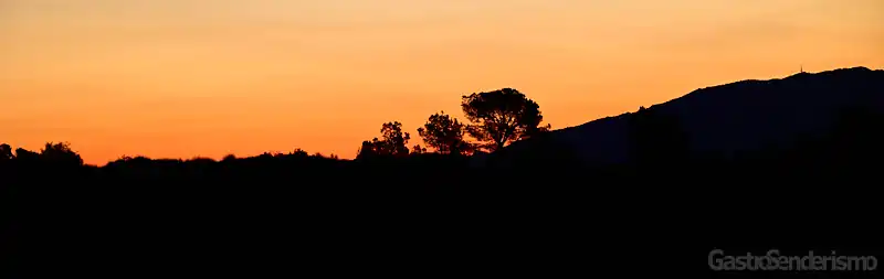 Amanecer en la Sierra Espuña en Totana en Murcia